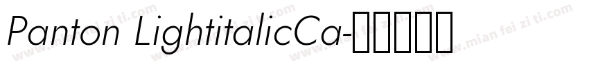 Panton LightitalicCa字体转换